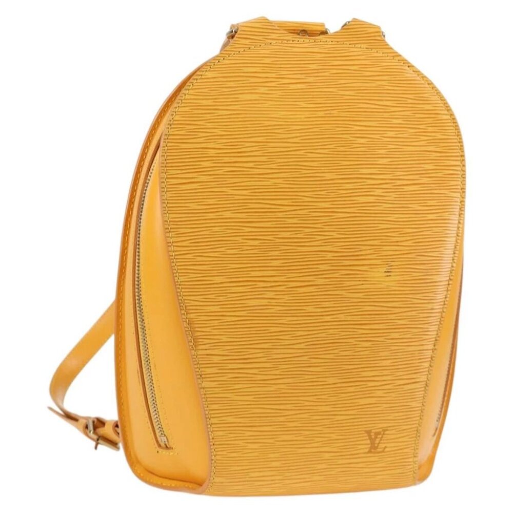 LOUIS VUITTON Epi Mabillon Backpack Yellow